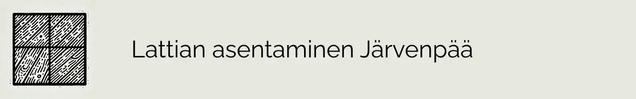 Lattian asentaminen Järvenpää